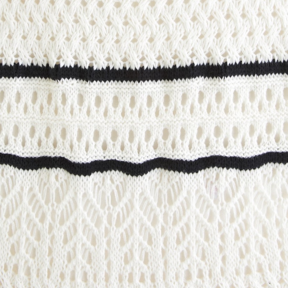 Abercrombie & Fitch Cream and Black Crochet Maxi Dress - Picture 2 of 7
